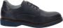 Nerogiardini Blauwe leren derby schoenen Blue Dames - Thumbnail 12