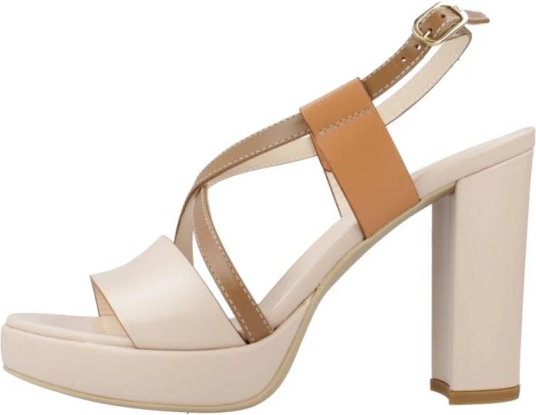 Nerogiardini High Heel Sandals Beige Dames