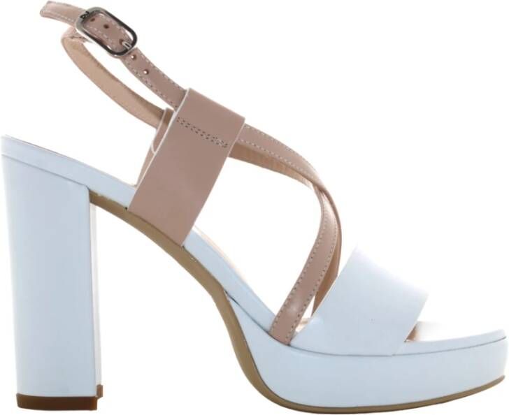 Nerogiardini Hoge hak sandalen voor dames White Dames