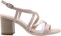 Nerogiardini Hoge Hak Statement Sandalen Beige Dames - Thumbnail 5