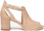 Nerogiardini Beige Leren Enkellaarzen met 7cm Hak Beige Dames - Thumbnail 31