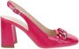 Nerogiardini Fuchsia Patent Slingback Sandalen Pink Dames - Thumbnail 16