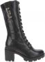 Nerogiardini Zwarte Leren Veterschoenen Black Dames - Thumbnail 3