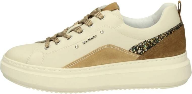 Nerogiardini Lage Sneakers Beige Dames