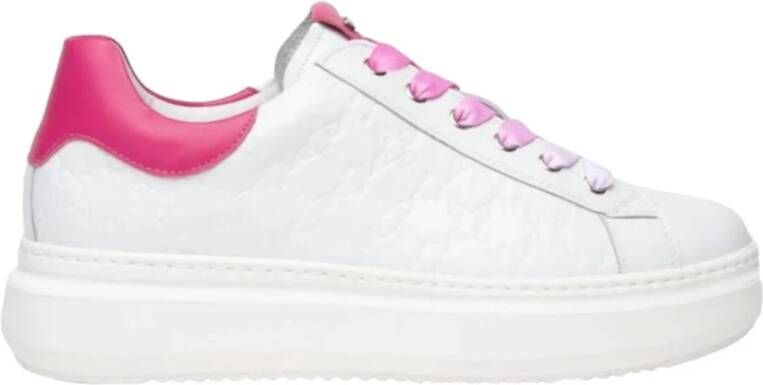 NeroGiardini Sneakers Skipper Wit Skipper Wit Yucon Fuchsia Pu.Riola Streetwear Vrouwen