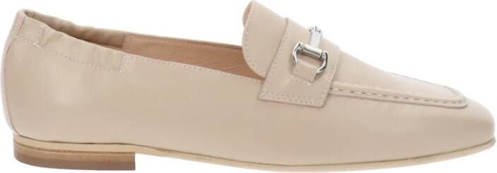 Nerogiardini Leren Ballerinas Elegant Veelzijdig Beige Dames