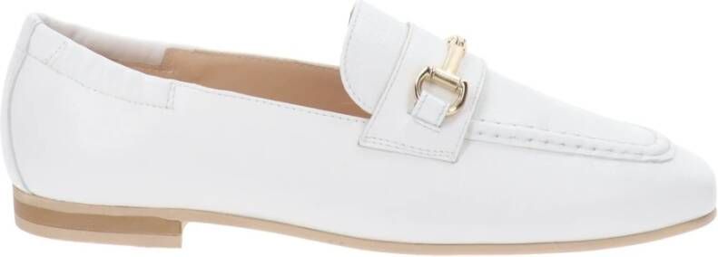 Nerogiardini Leren Ballerinas Elegant Veelzijdig White Dames