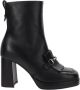 Nerogiardini Leren Dames Enkellaarsjes Stijlvol Comfort Black Dames - Thumbnail 1