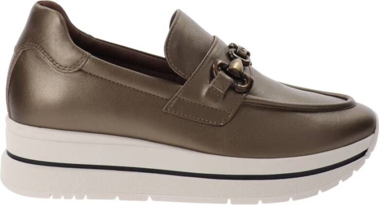 Nerogiardini Leren Dames Loafers Stijlvol Comfort Brown Dames