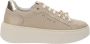 Nerogiardini Leren Dames Sneakers Comfort Stijl Beige Dames - Thumbnail 8