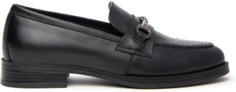 Nerogiardini Leren damesloafers met metalen klem Black Dames