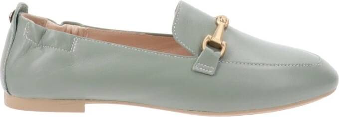 Nerogiardini Leren Damesloafers Stijlvol Comfortabel Green Dames