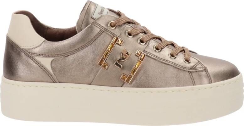 Nerogiardini Leren Damesneakers Stijlvol Comfort Brown Dames