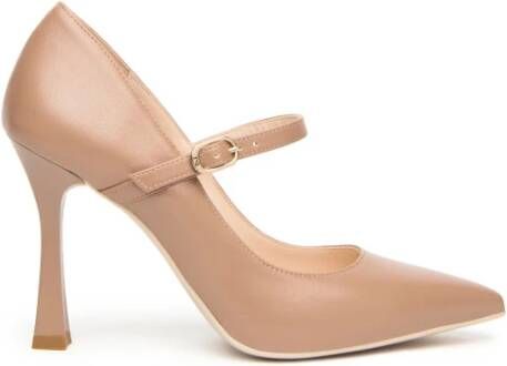 Nerogiardini Leren damesschoenen met gesp Beige Dames