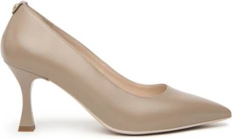 Nerogiardini Leren décolleté schoenen in tortora kleur Beige Dames