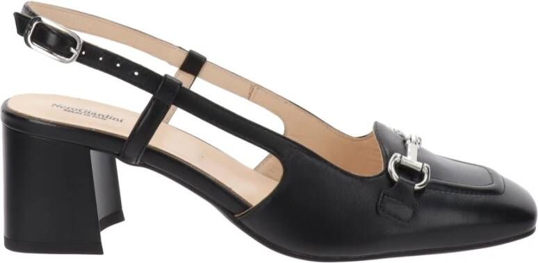 Nerogiardini Leren Gesp Sandalen Black Dames