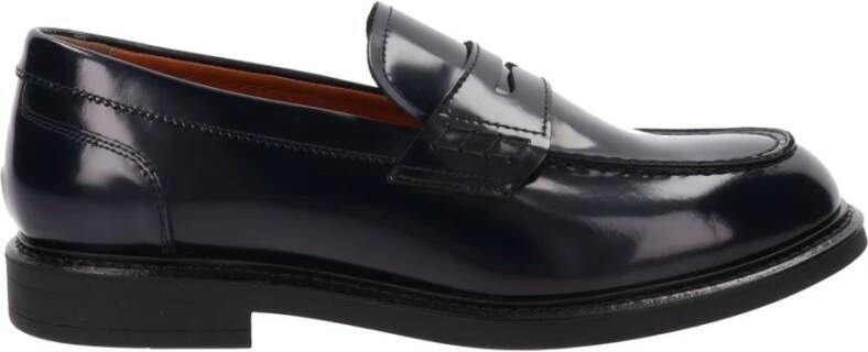 Nerogiardini Leren Heren Loafers Slip-On Stijl Blue Heren