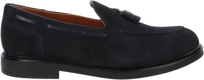 Nerogiardini Leren Heren Loafers Stijlvol Comfort Blue Heren