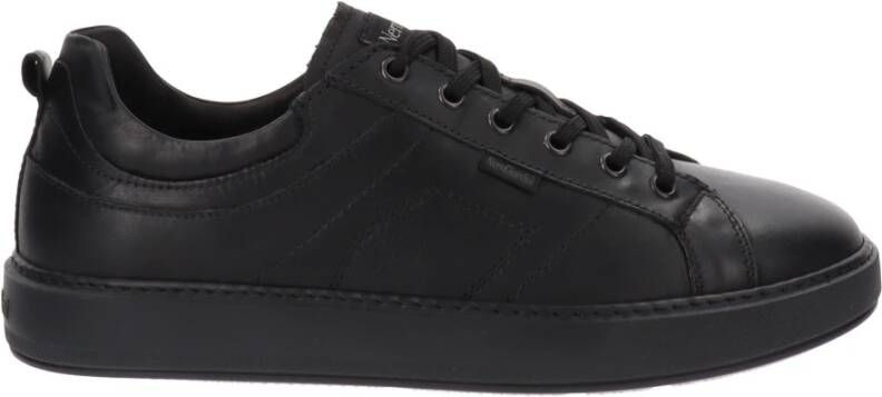 Nerogiardini Leren Heren Sneakers met Vetersluiting Black Heren