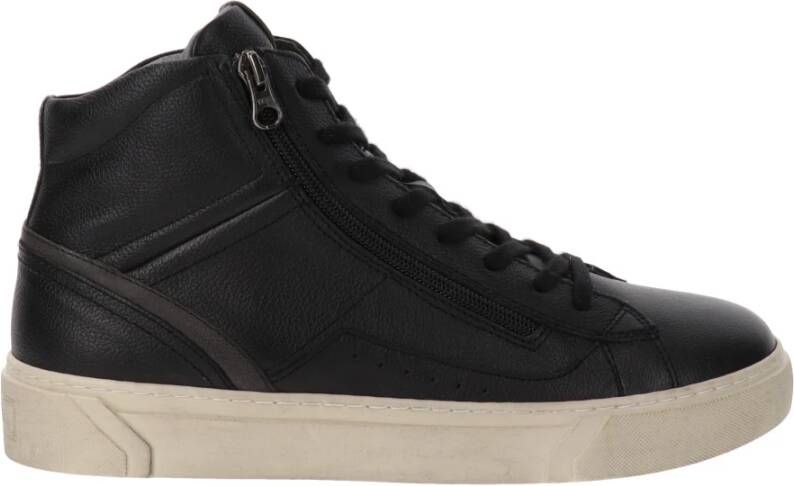 Nerogiardini Leren Heren Sneakers Stijlvol Comfort Black Heren