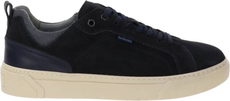 Nerogiardini Leren Sneakers Stijlvol Comfort Blue