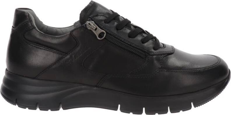 Nerogiardini Leren Heren Sneakers Stijlvol en Comfortabel Black Heren