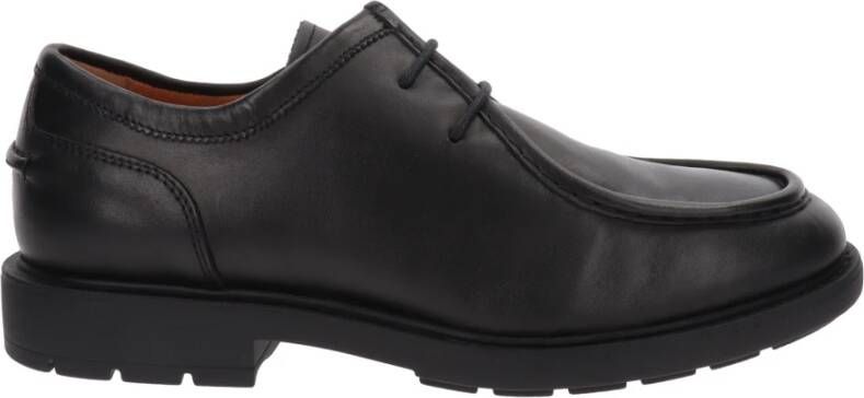 Nerogiardini Leren Herenschoenen met Veters Black Heren