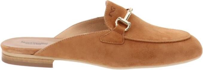 Nerogiardini Leren Sabot Schoenen Brown Dames