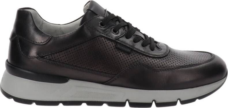 Nerogiardini Leren Sneakers voor Mannen Black Heren