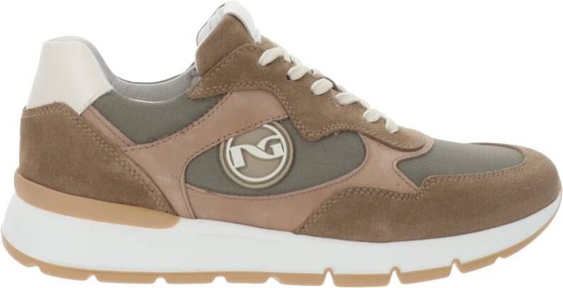 Nerogiardini Leren Sneakers voor Mannen Brown Heren