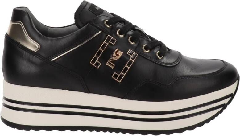 Nerogiardini Leren Sneakers voor Vrouwen Black Dames