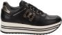 Nerogiardini Zwarte leren platform sneakers Black Dames - Thumbnail 5