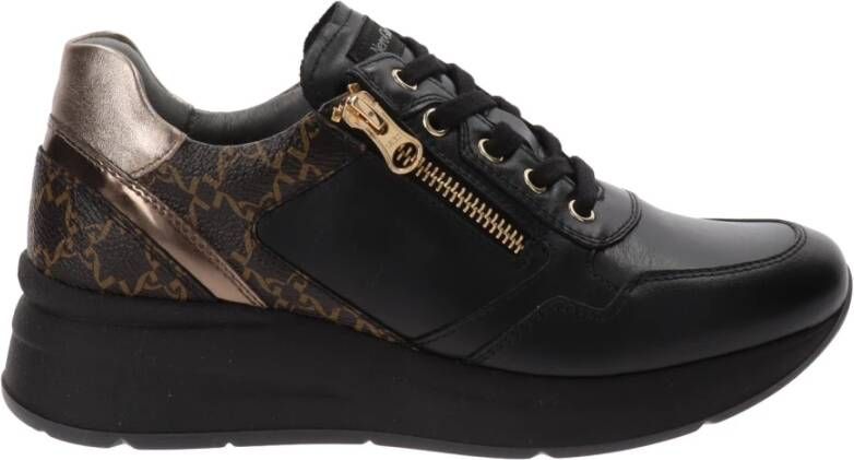 Nerogiardini Leren Sneakers voor Vrouwen Black Dames