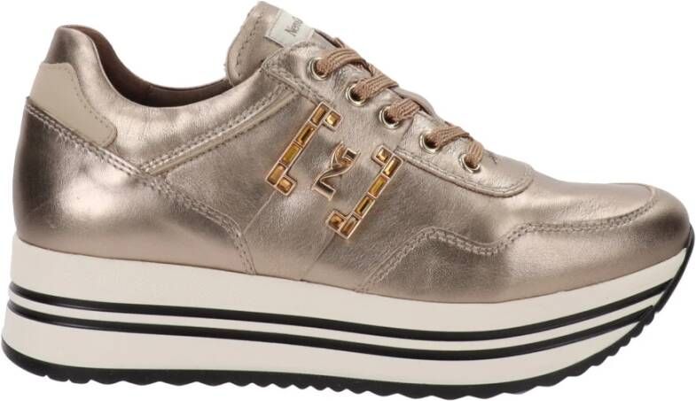 Nerogiardini Leren Sneakers voor Vrouwen Brown Dames