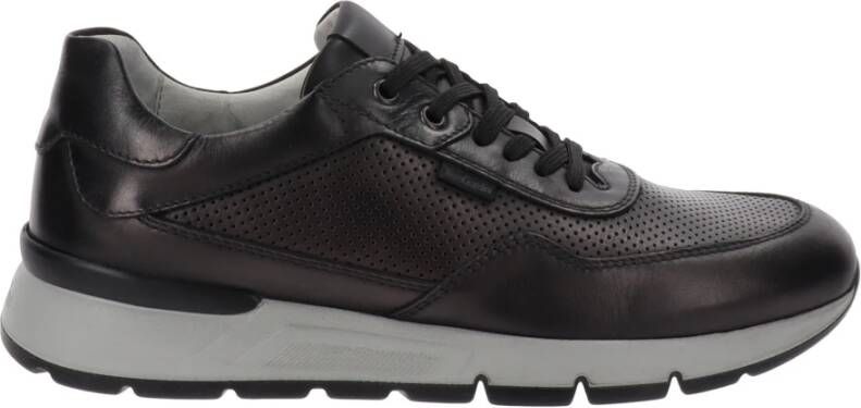 Nerogiardini Leren Sneakers voor Mannen Black Heren