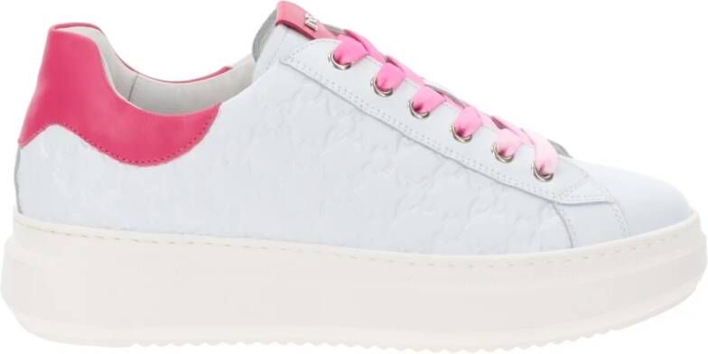 Nerogiardini Leren Vetersneakers voor Dames White Dames