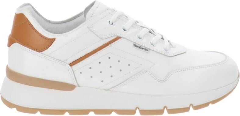 Nerogiardini Leren Vetersneakers White Heren