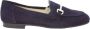 Nerogiardini Leren Dames Loafers Slip-On Stijl Blue Dames - Thumbnail 8