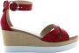 Nerogiardini Platform Sandalen Red Dames - Thumbnail 1