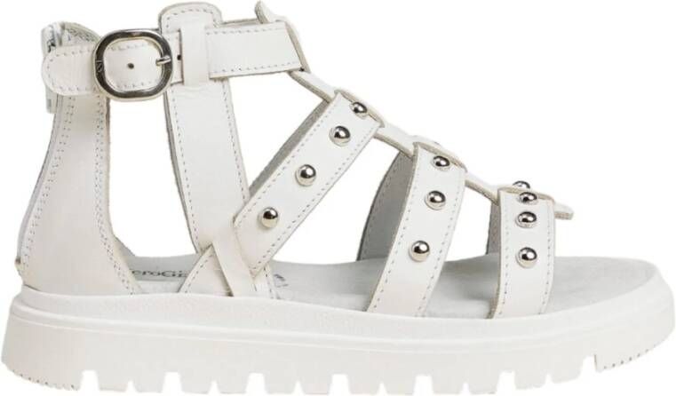 Nerogiardini Platte Sandalen White Dames