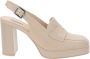 Nerogiardini Buble Slingback Schoenen Beige Dames - Thumbnail 2