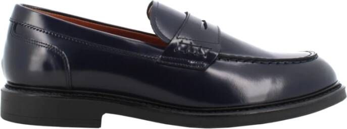 Nerogiardini Leren Heren Loafers Slip-On Stijl Blue Heren