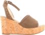 Nerogiardini Leren sleehak sandalen voor vrouwen Brown Dames - Thumbnail 1