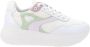 Nerogiardini Leren en stoffen damessneakers Multicolor Dames - Thumbnail 1