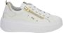 Nerogiardini Leren Sneakers met Veters en Ritssluiting White Dames - Thumbnail 12