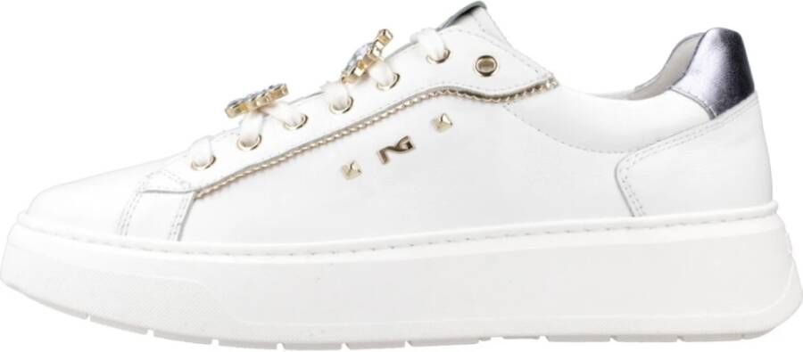 Nerogiardini Sportieve Vetersneakers White Dames