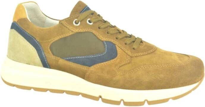 Nerogiardini Stijlvolle Cognac Combi Runner Schoenen Brown Heren