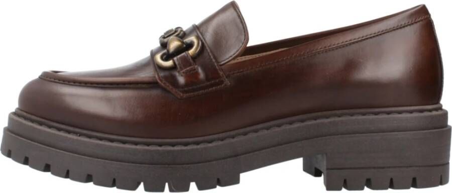 Nerogiardini Stijlvolle Loafers voor Mannen Brown Dames