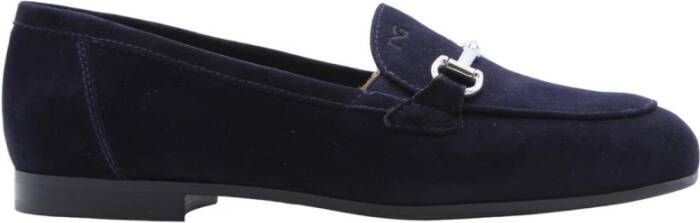 Nerogiardini Stijlvolle Moccasin Loafers Blue Dames