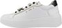 Nerogiardini Witte leren sneaker met platinadetails White Dames - Thumbnail 6